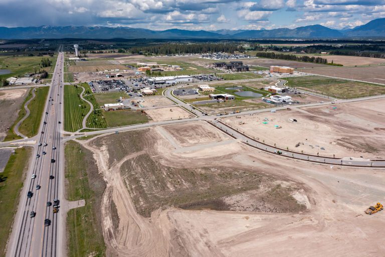 Aerial view of Kalispell North Town Center